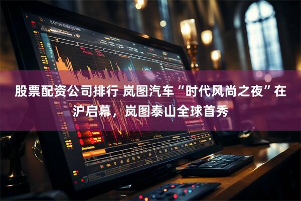 股票配资公司排行 岚图汽车“时代风尚之夜”在沪启幕，岚图泰山全球首秀